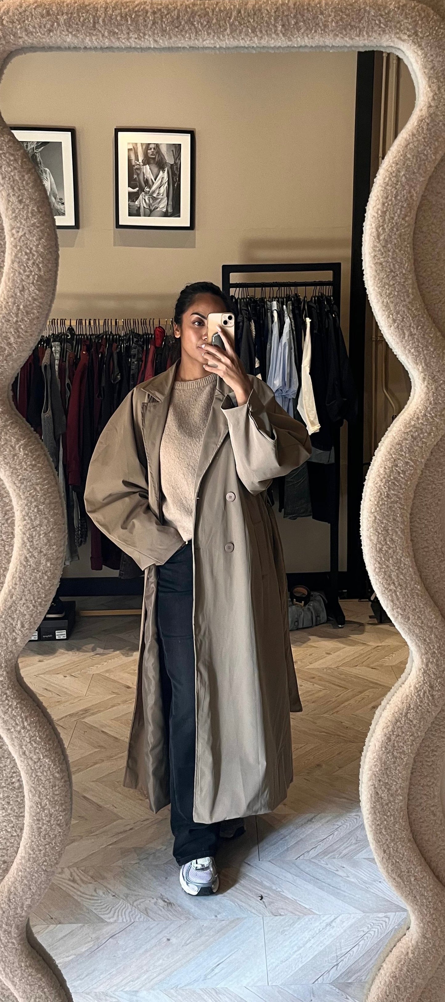 Monique trenchcoat tauphe