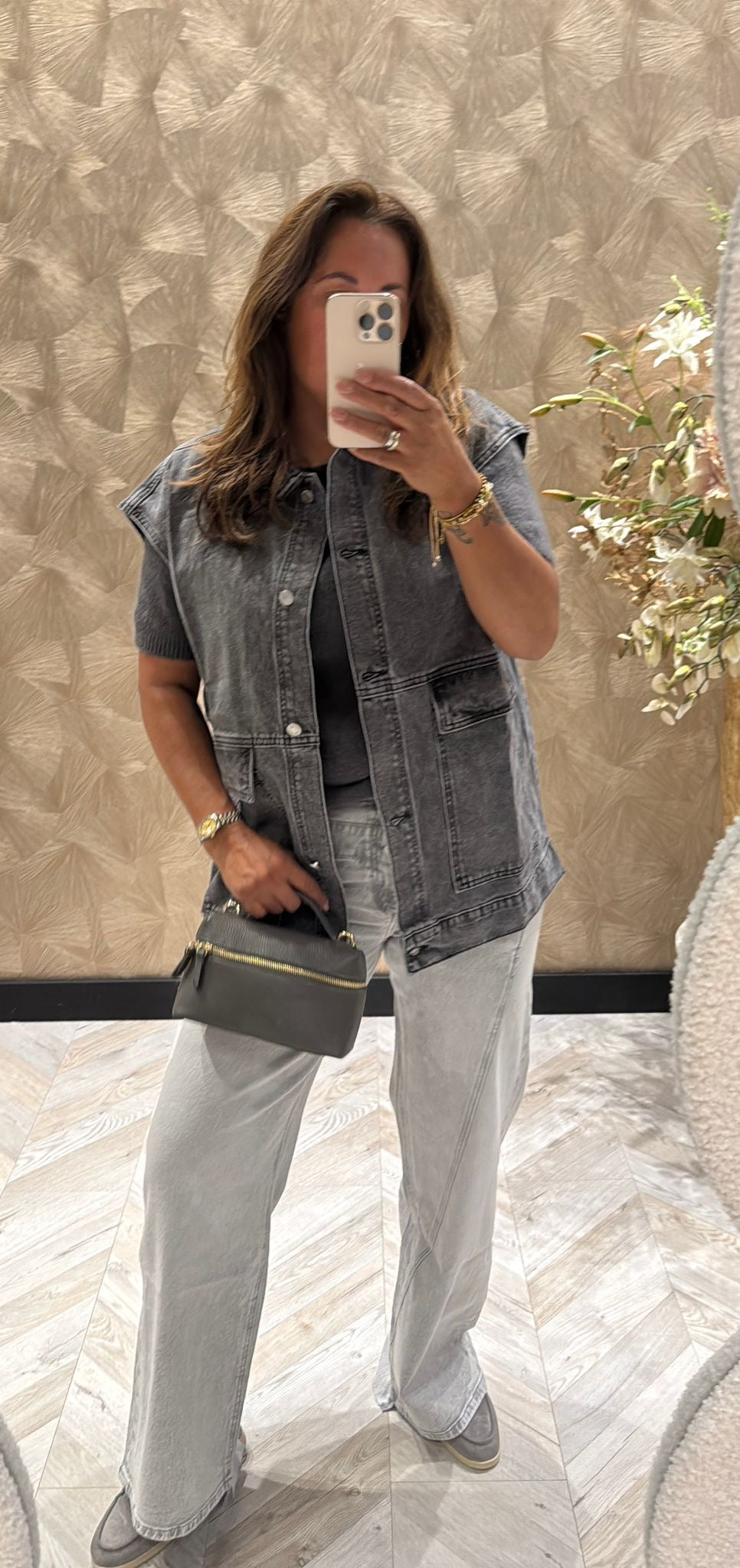 Chelsey denim gilet