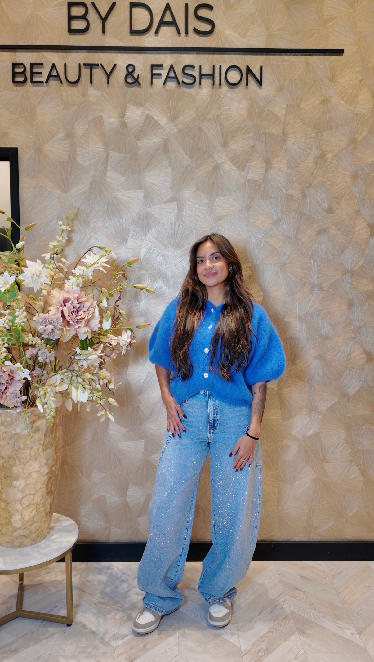 Queensheart jeans steentjes light blue