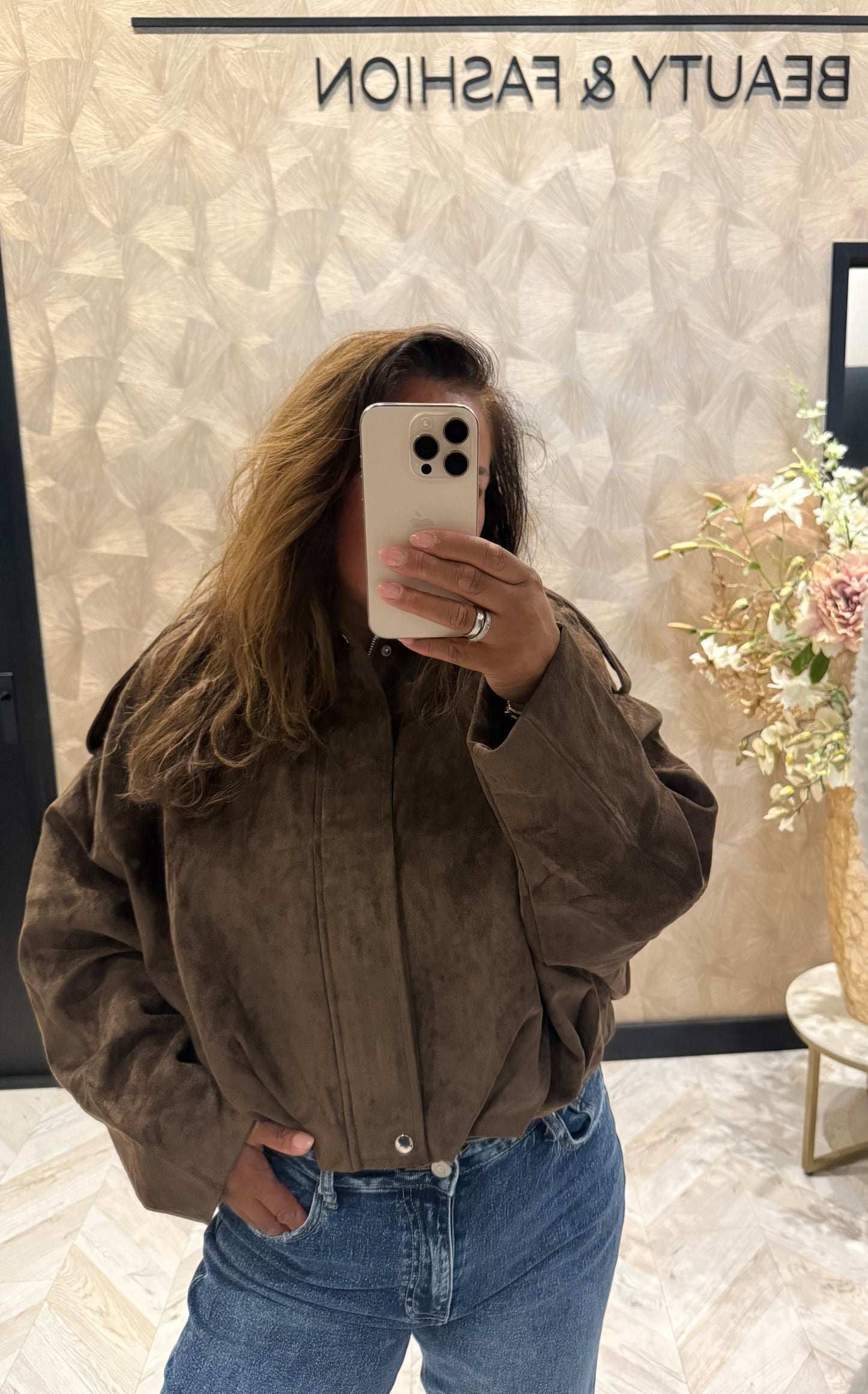 SOPHIE SUEDINE BOMBER