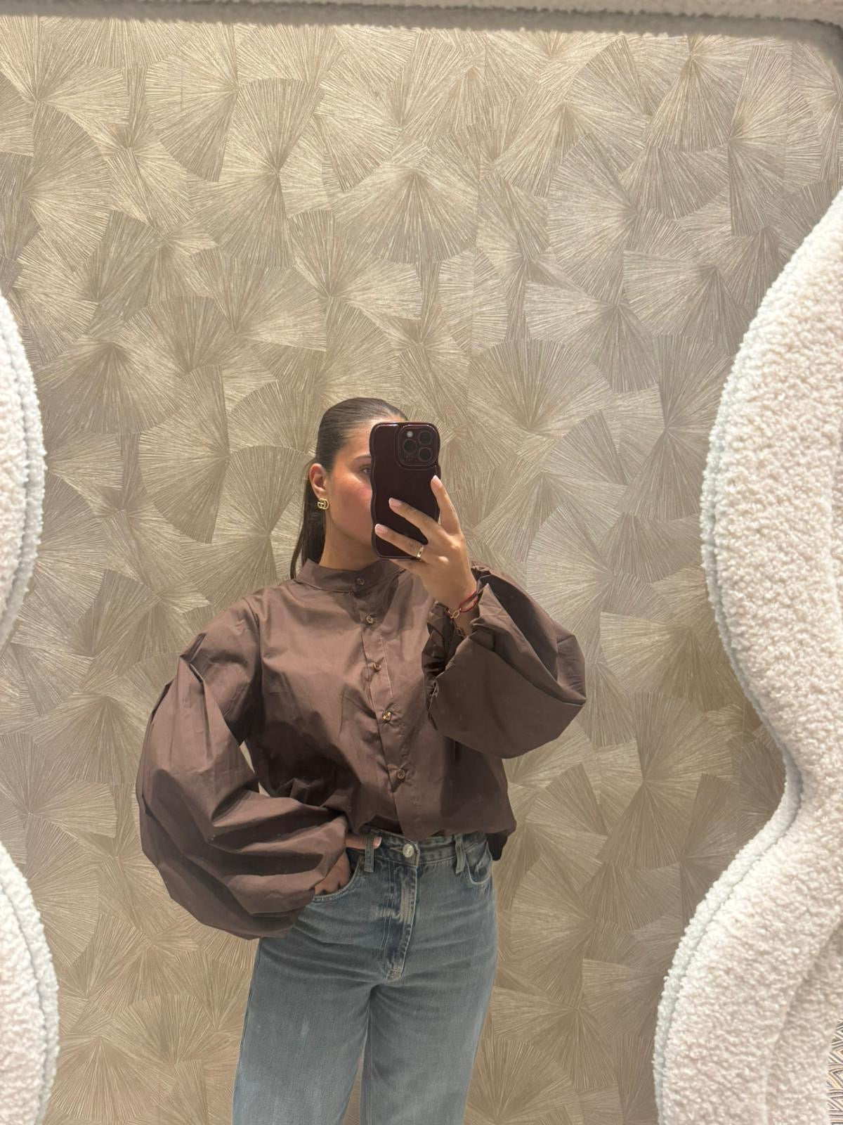 Lisa blouse bruin