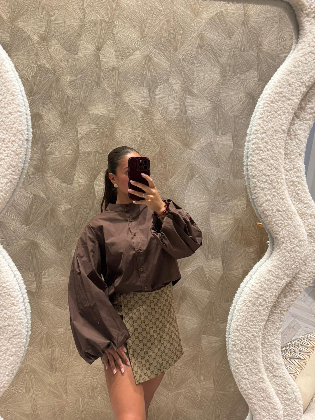 Lisa blouse bruin