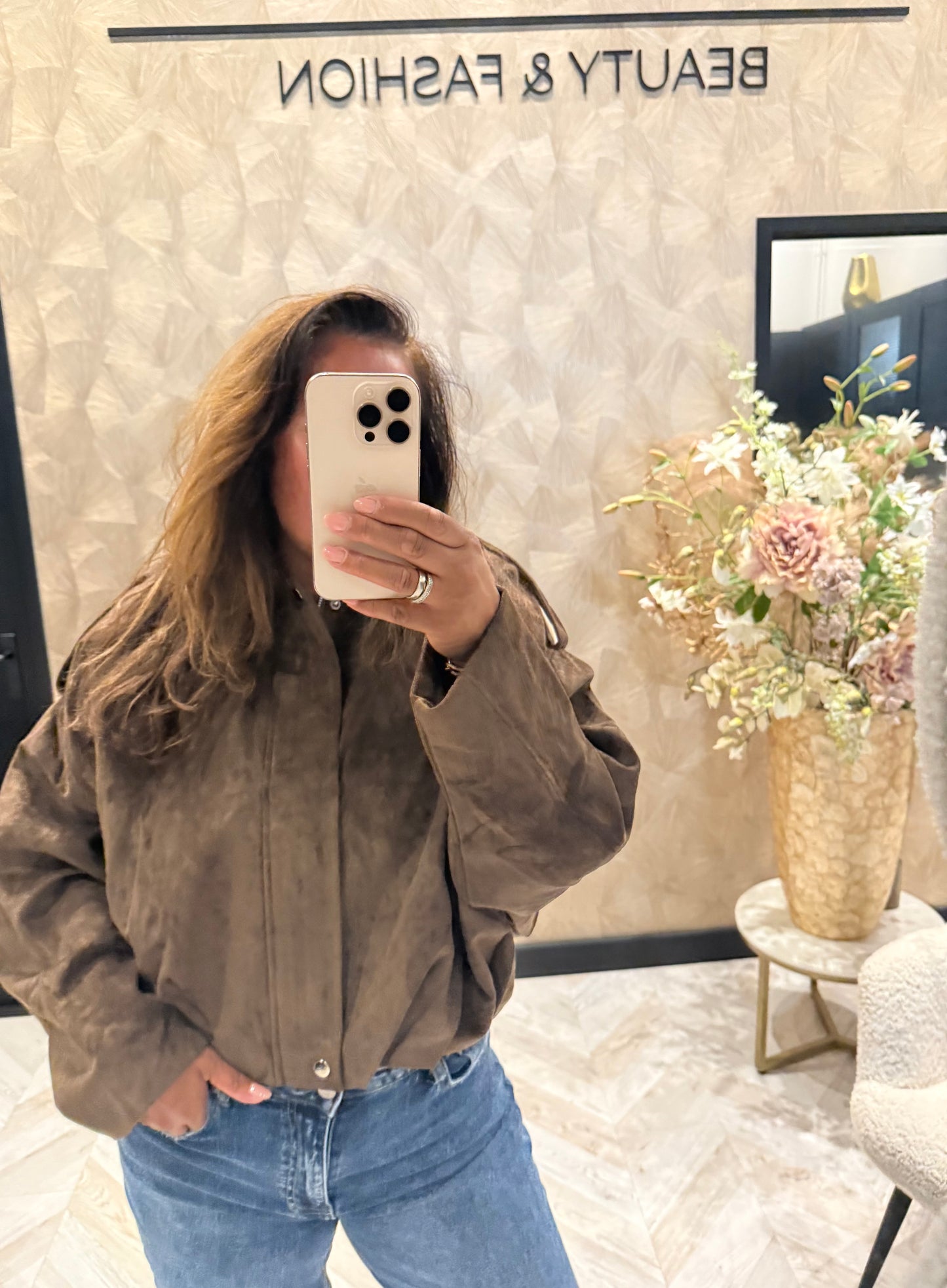 SOPHIE SUEDINE BOMBER