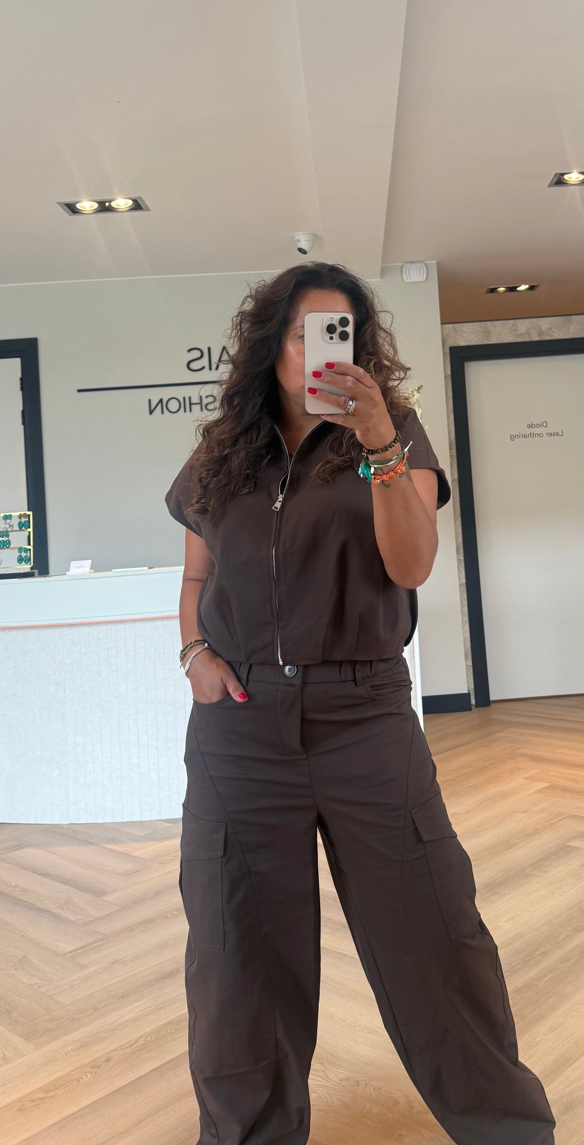 Isies gilet bruin