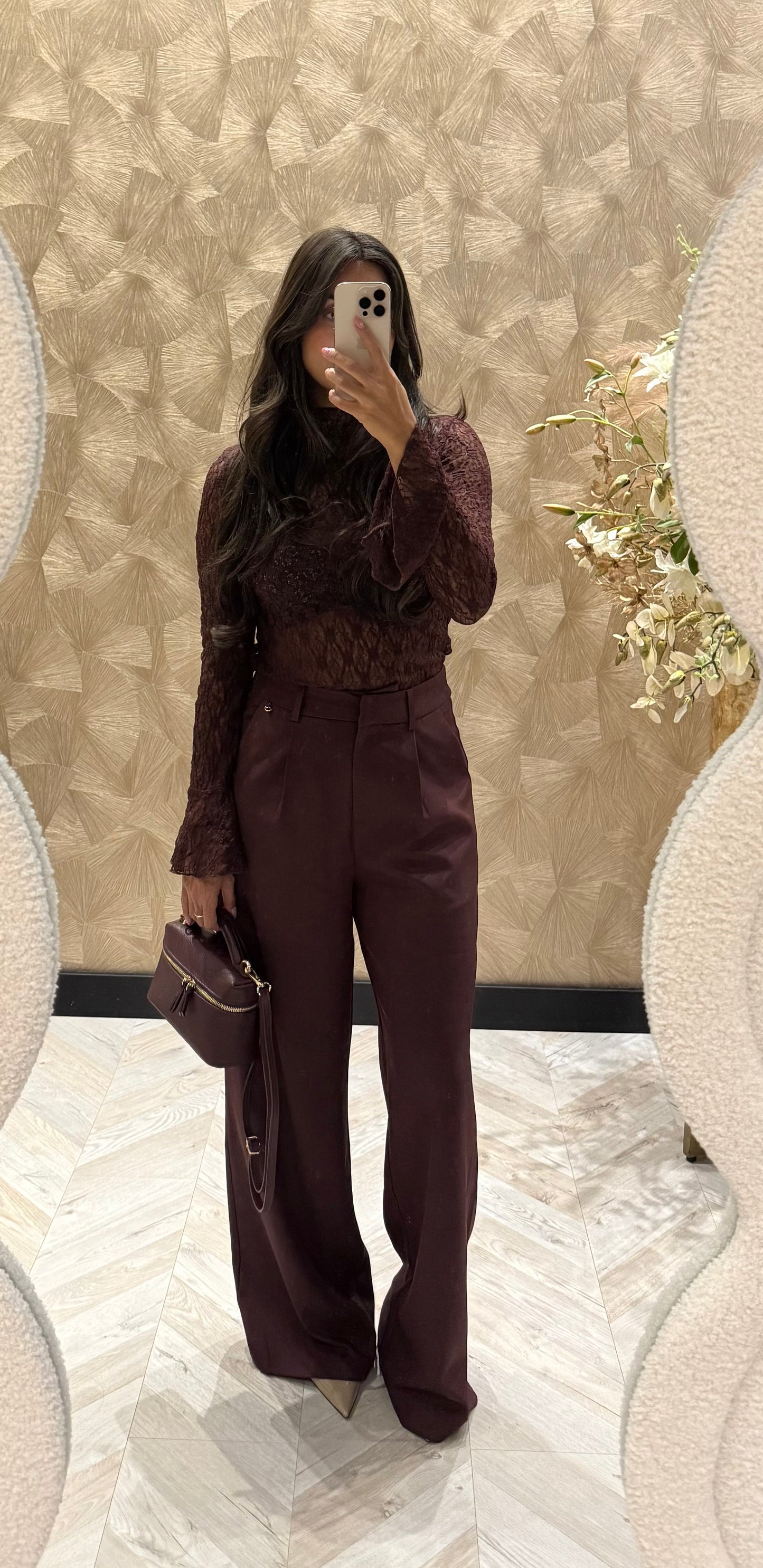 Chris pantalon Burgundy