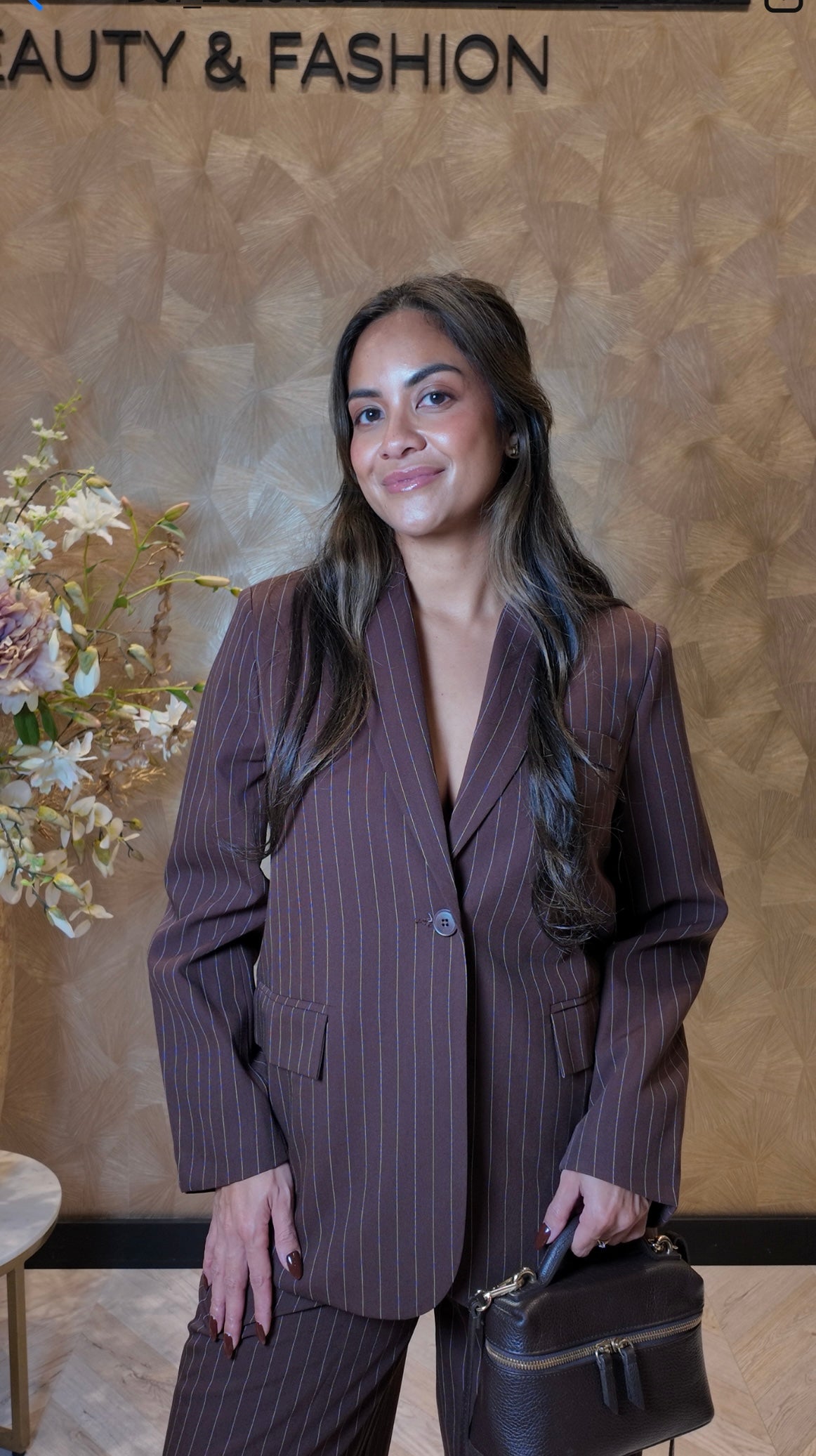 Angela pantalon krijtstreep