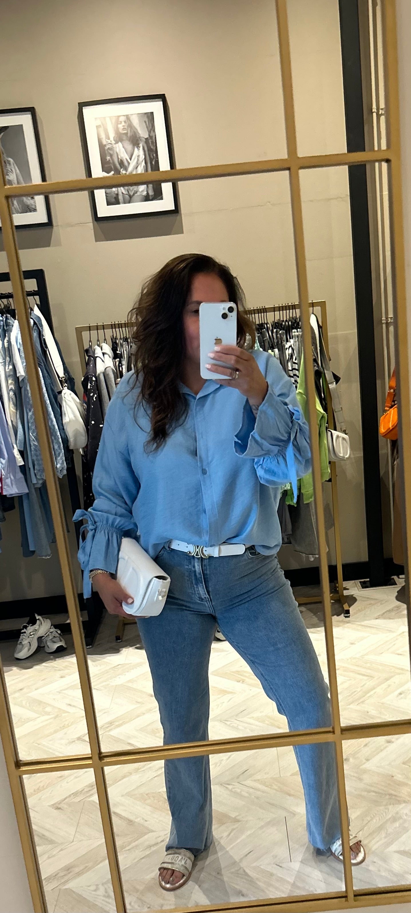 Selena riem wit