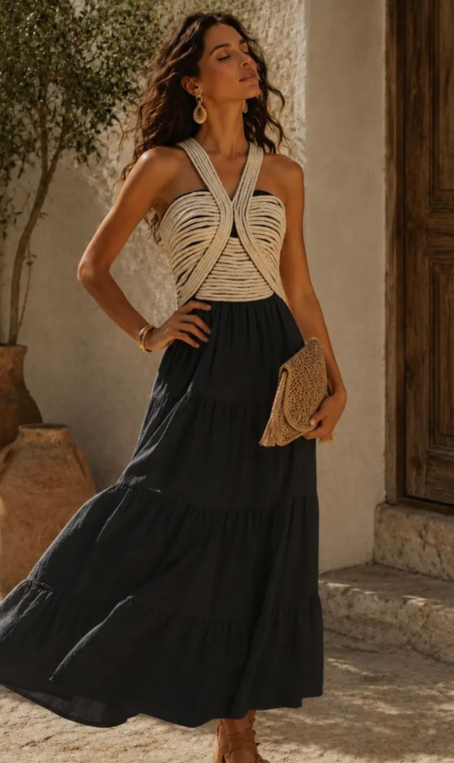 Boho dress zwart