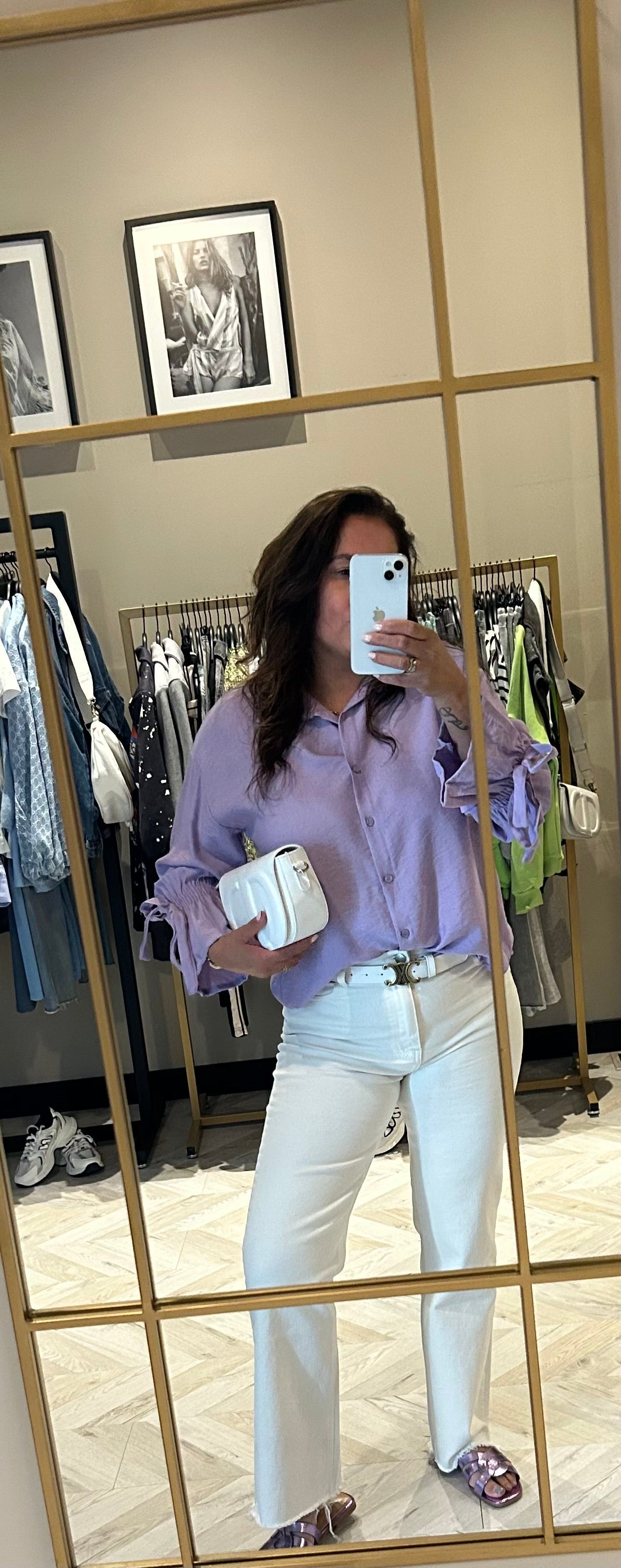 Selena riem wit