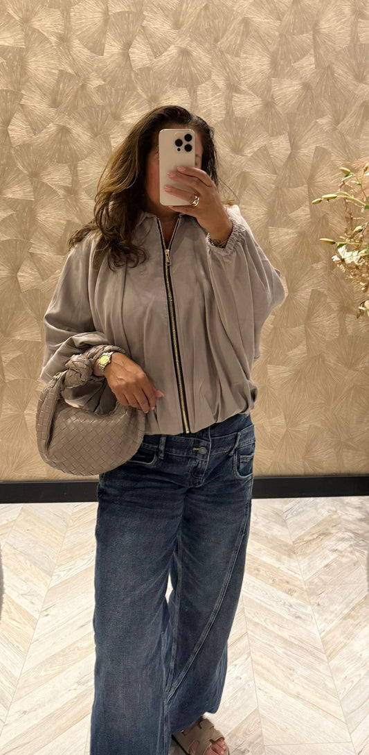 Elina taupe bomberjack