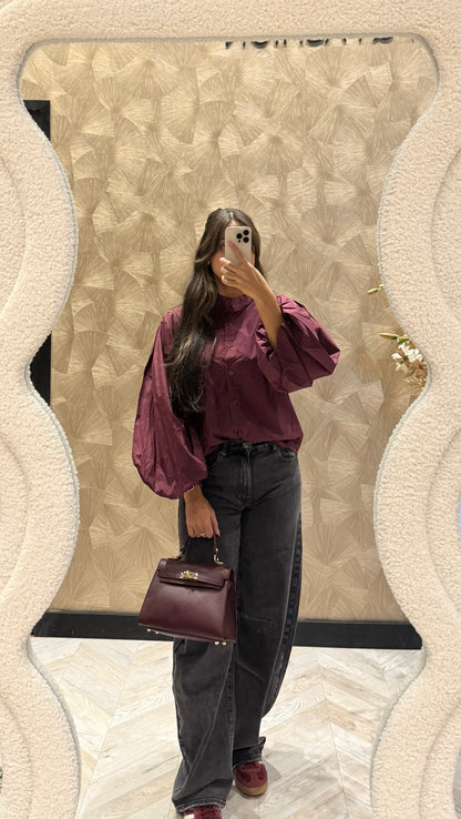 Josje burgundy blouse