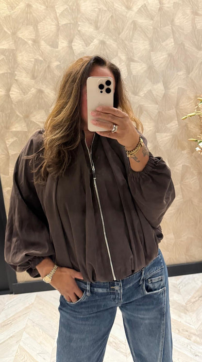 Elina bruine bomberjack