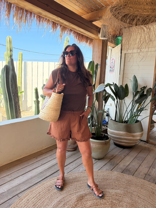 Lola top Brown