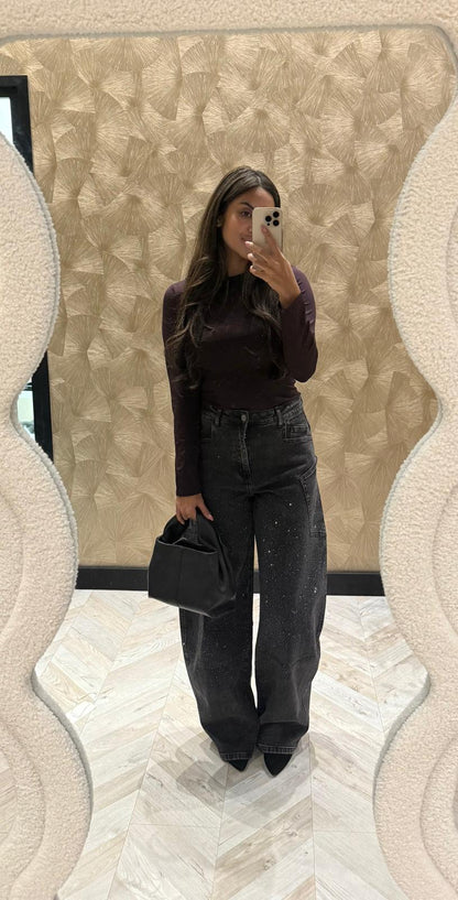 By Swan burgundy top