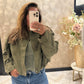 SOPHIE SUEDINE JACKET ARMY