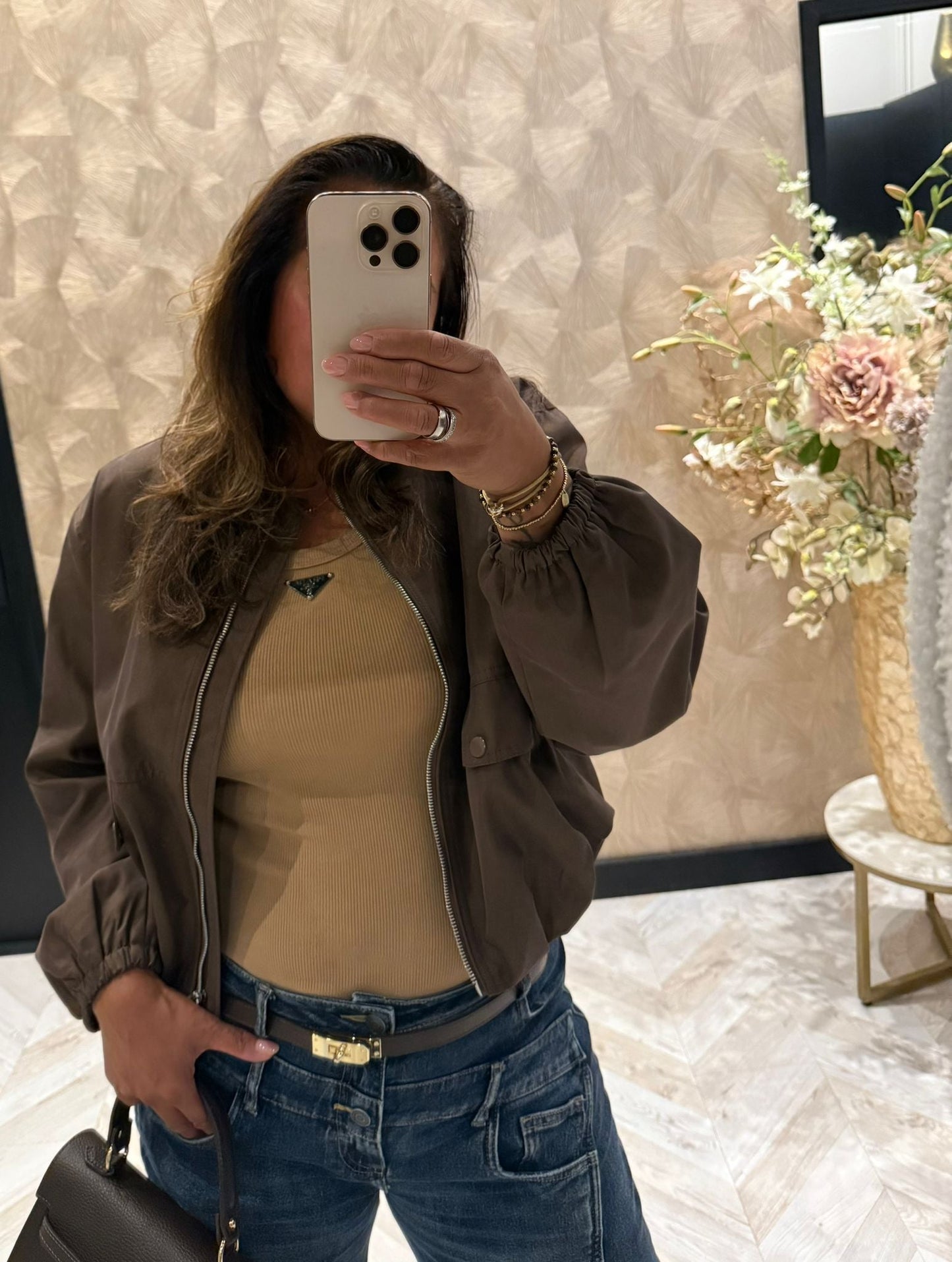 Anna bruine bomberjack