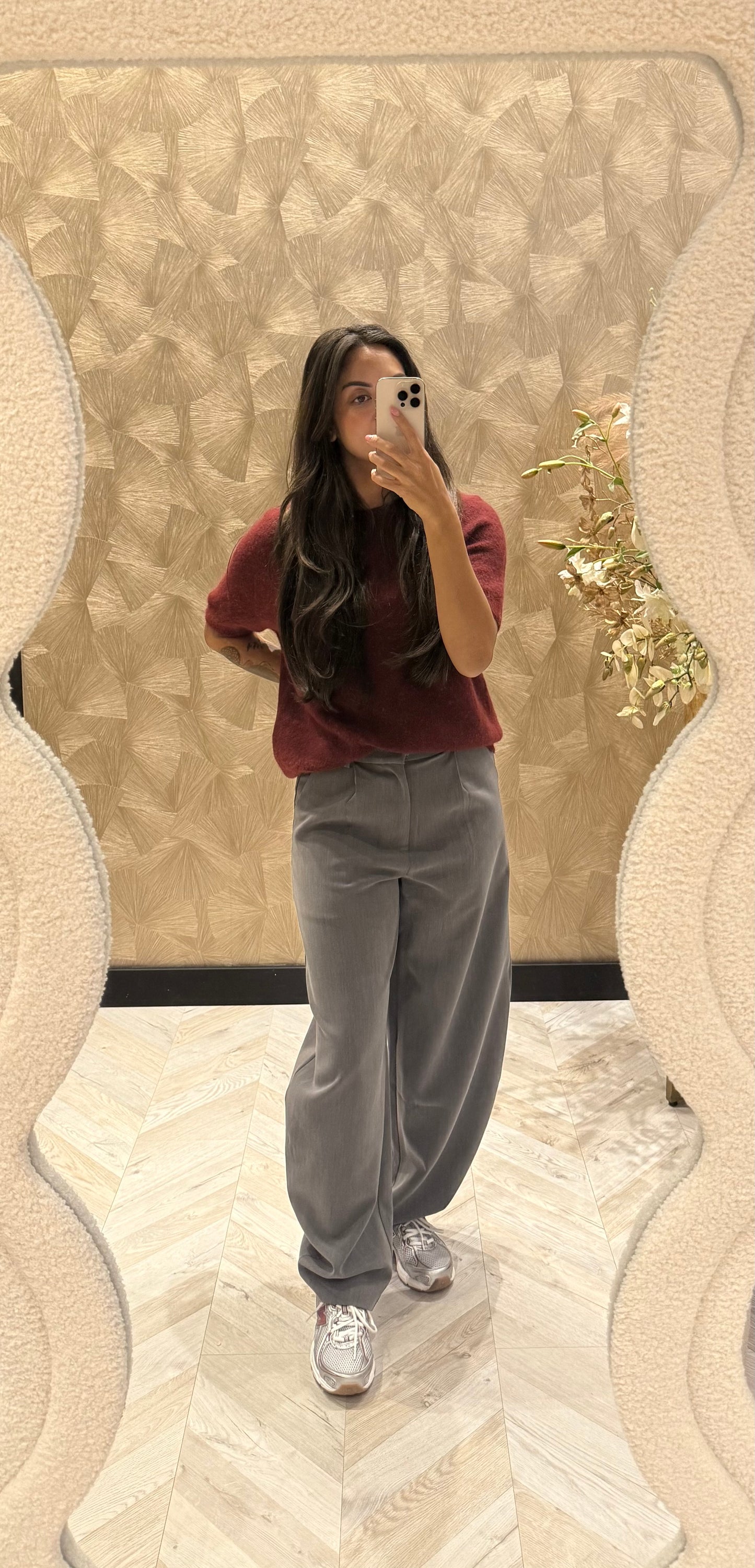 Martine  Alpaca bordeaux top