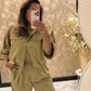 Cherell olijfgroene pantalon