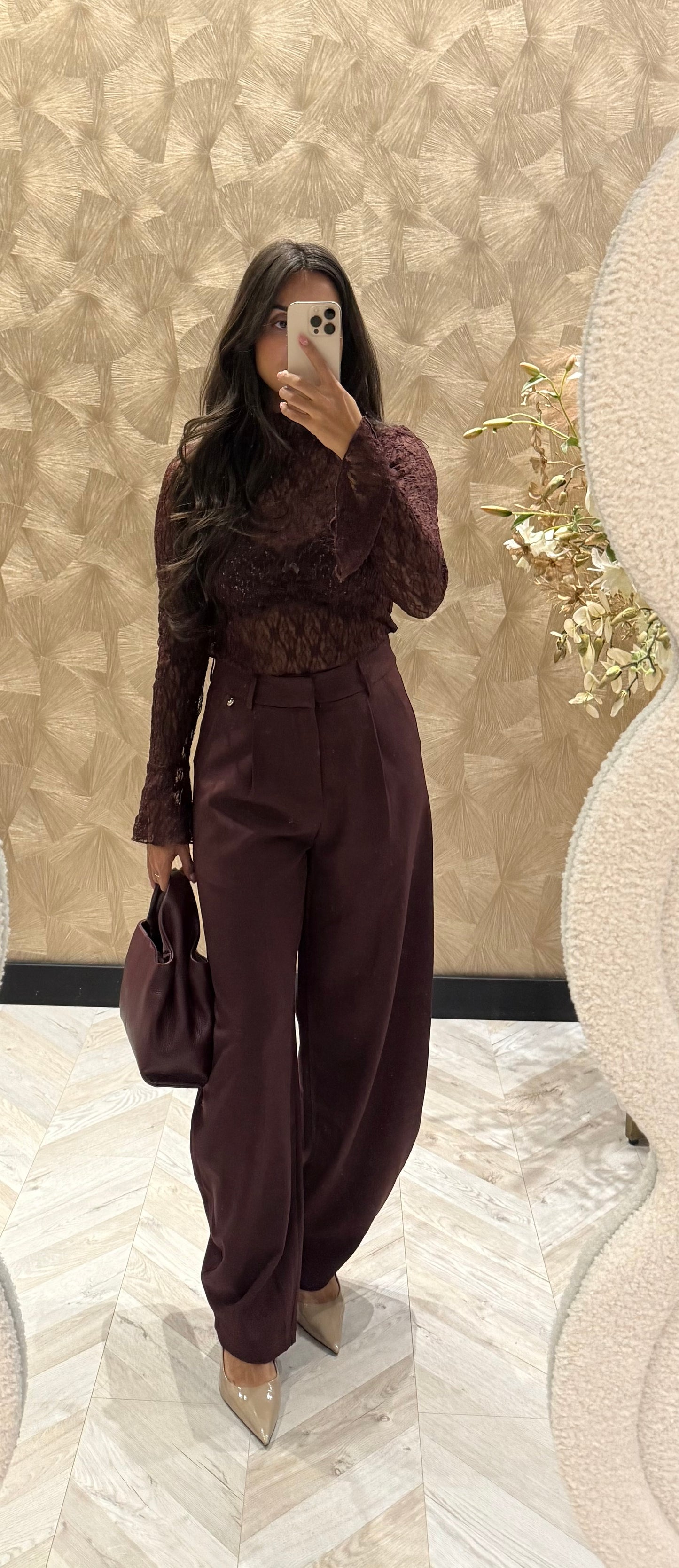 Nina ballon pantalon Burgundy