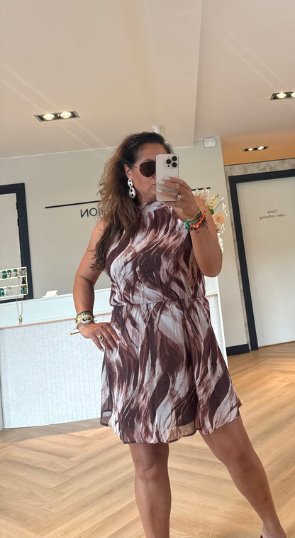 Noa dress print Brown