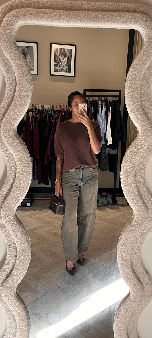 Alpaca top brown