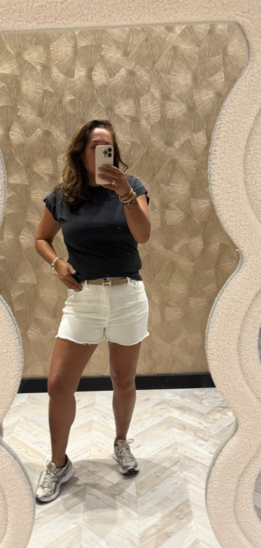 DENISE VISCOSE TOP ANTRACIET
