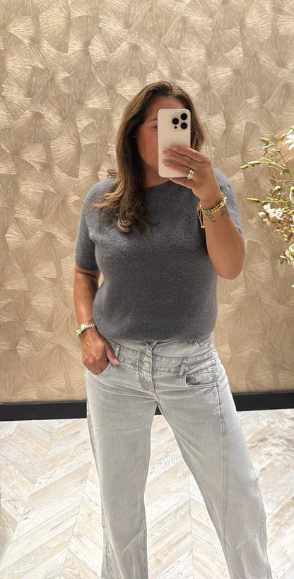 Martine Alpaca antraciet top