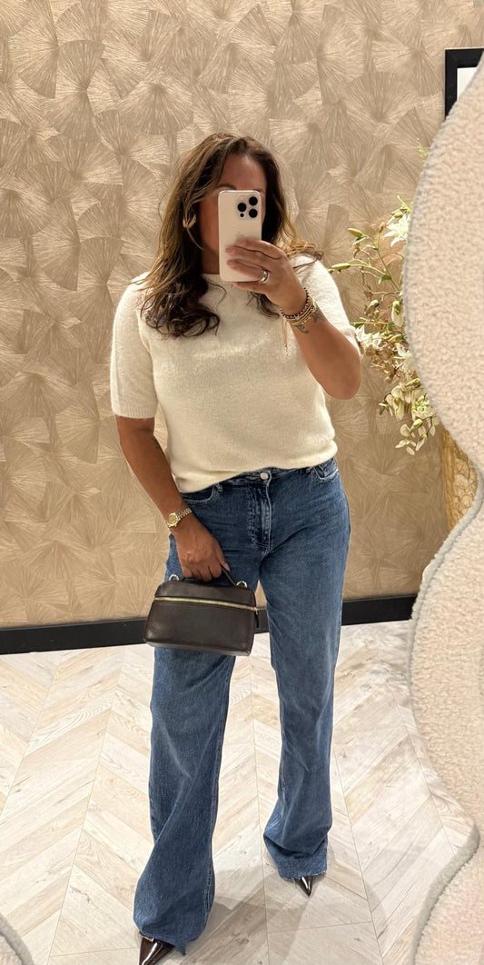 Martine  Alpaca off white top