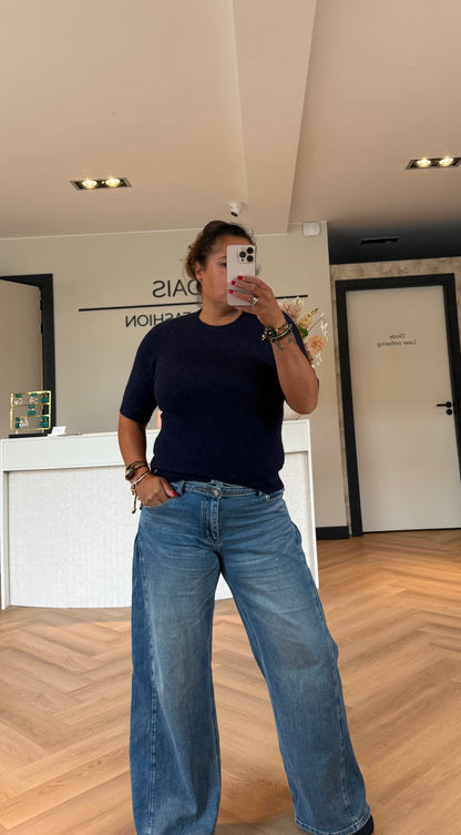 Milou alpaca top navy