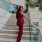 Felice  bordeaux pantalon