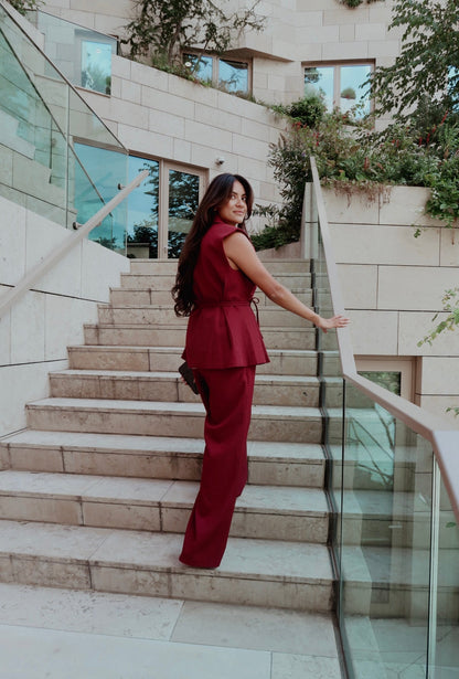 Felice  bordeaux pantalon