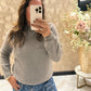 Laura Alpaca taupe trui