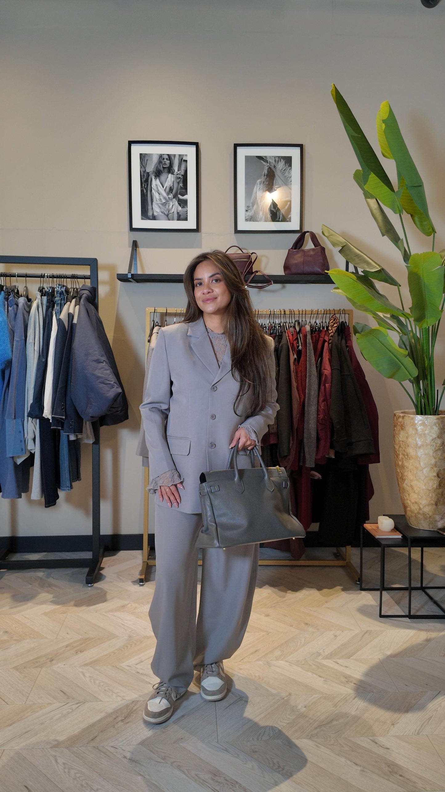 Minou blazer grijs Ambika