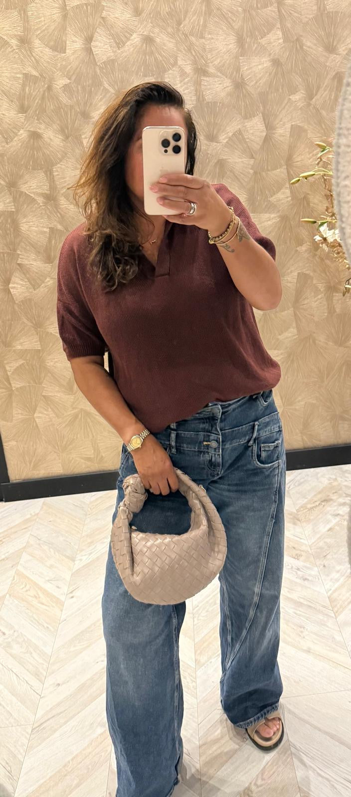 Mary Jane bordeaux polo