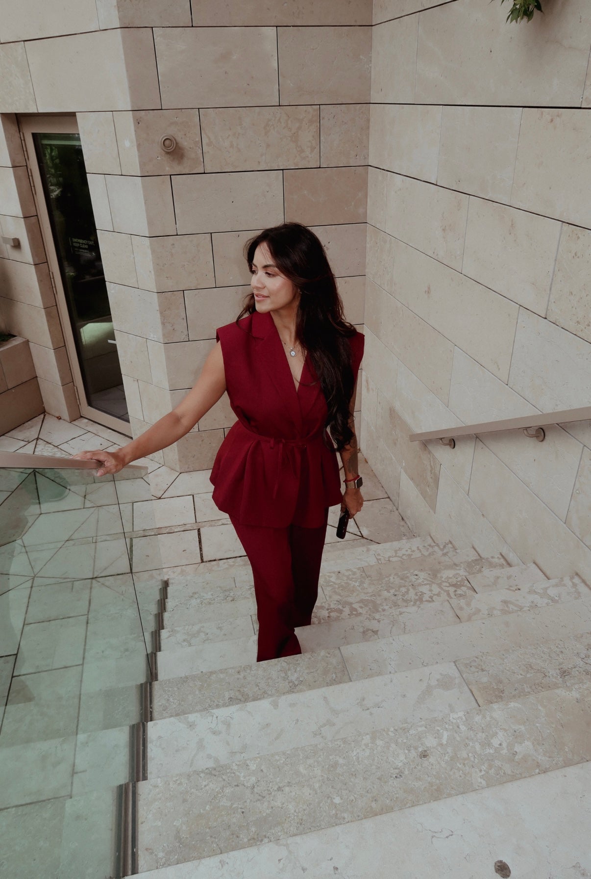 Zoë  bordeaux gilet