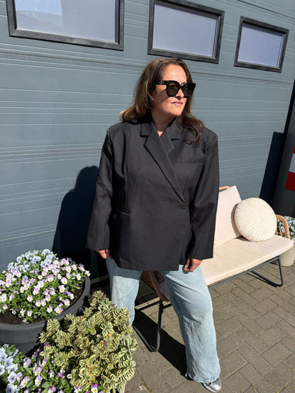 Robin oversized blazer zwart