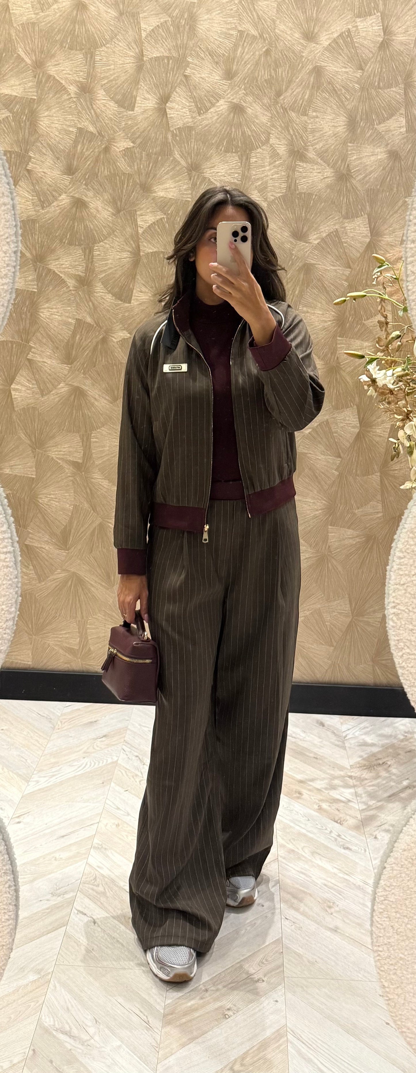 Sandra pak bruin / Burgundy