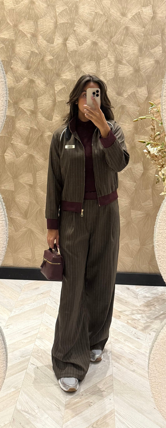 Sandra pak bruin / Burgundy