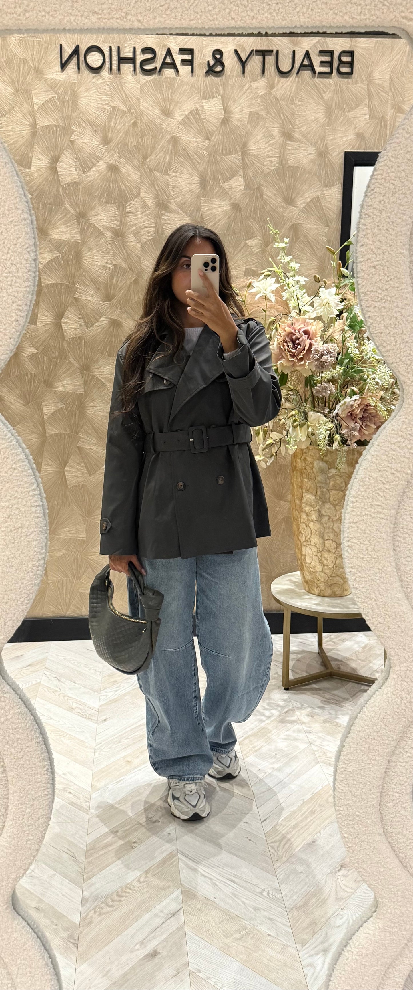 Demi trenchcoat antraciet