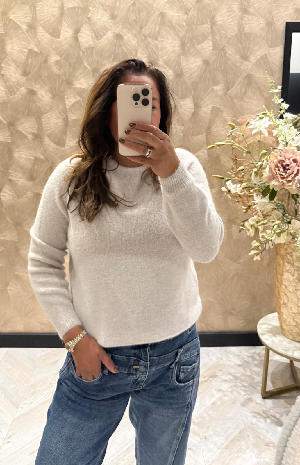 Laura Alpaca beige trui