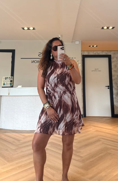Noa dress print Brown