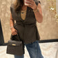 Ambika Zoë  bruine gilet