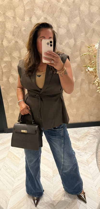 Ambika Zoë  bruine gilet