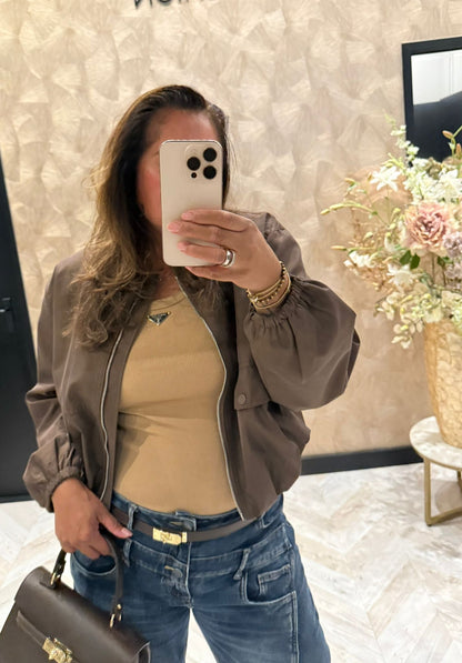 Anna bruine bomberjack