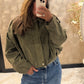 SOPHIE SUEDINE JACKET ARMY