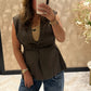 Ambika Zoë  bruine gilet