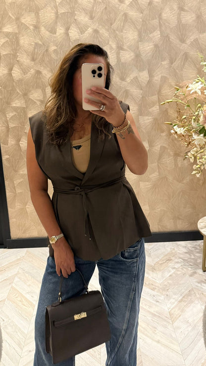 Ambika Zoë  bruine gilet