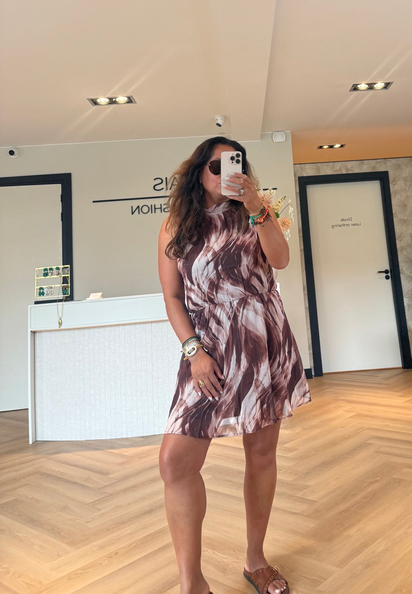 Noa dress print Brown