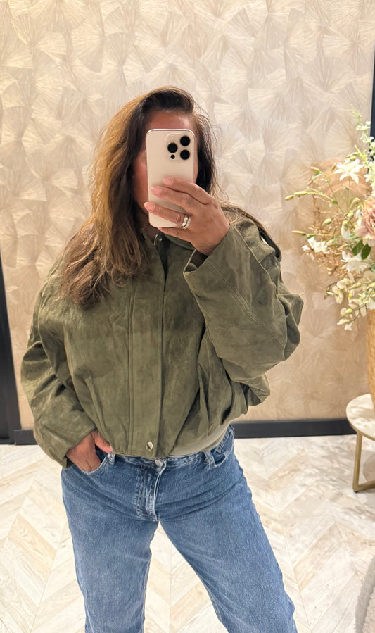 SOPHIE SUEDINE JACKET ARMY