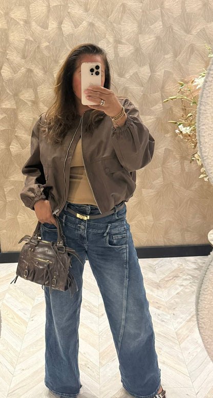 Anna bruine bomberjack